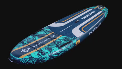 Leafy Expedition Grün 350x89x15 cm (11'6'') Yoga SUP Board