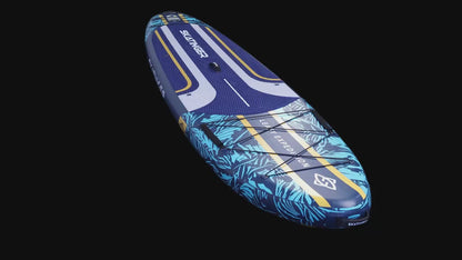 Leafy Expedition Blau 350x89x15 cm (11'6'') Yoga SUP Board